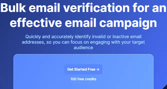 Bulk email verification for an effective email campaign