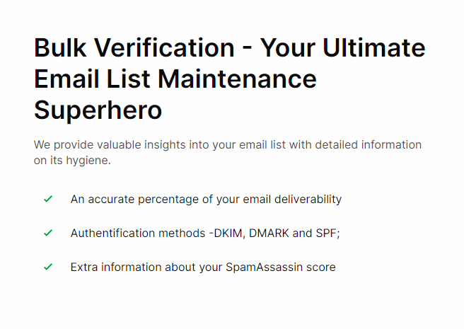 Bulkemailverifier.com Email Address Analysis Features